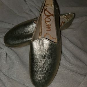 Sam Edelman Gold Everie Espadrille Flat 8.5